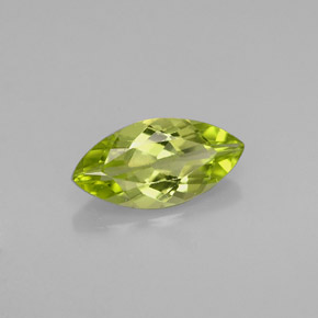 Peridoto naturale verde da 1,03 ct, marchesa, VVS-VS
