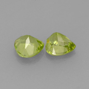 Peridoto naturale verde da  ct, a forma di cuore, VS