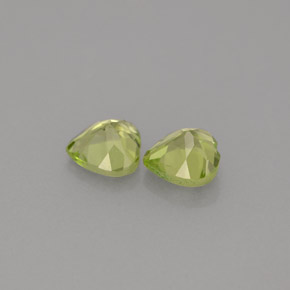 Peridoto naturale verde da  ct, a forma di cuore, VS