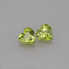 Peridoto naturale verde da  ct, a forma di cuore, VVS-VS