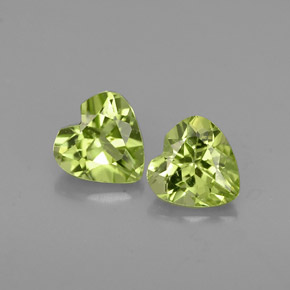 Peridoto naturale verde da  ct, a forma di cuore, VS