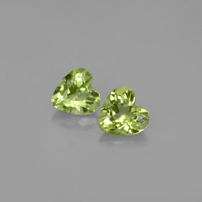 Peridoto naturale verde da  ct, a forma di cuore, VS