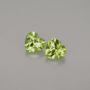 Peridoto naturale verde da  ct, a forma di cuore, VVS-VS