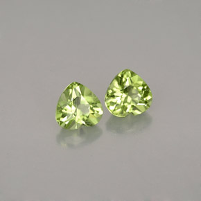 Peridoto naturale verde da  ct, a forma di cuore, VVS-VS