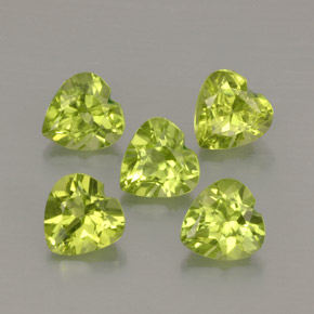 Peridoto naturale verde da  ct, a forma di cuore, VS