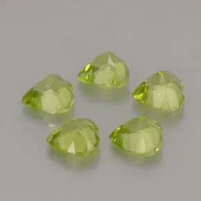 Peridoto naturale verde da  ct, a forma di cuore, VS
