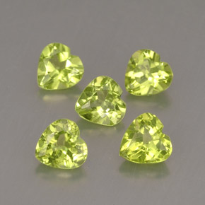 Peridoto naturale verde da  ct, a forma di cuore, VS