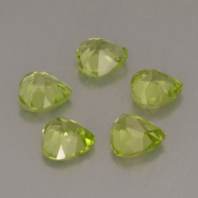 Peridoto naturale verde da  ct, a forma di cuore, VS