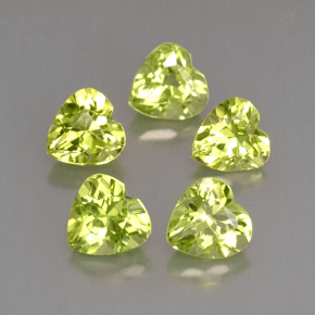 Peridoto naturale verde da  ct, a forma di cuore, VVS-VS