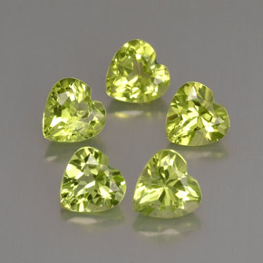 Peridoto naturale verde da  ct, a forma di cuore, VVS-VS