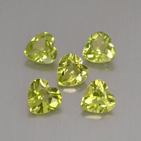 Peridoto naturale verde da  ct, a forma di cuore, VVS-VS
