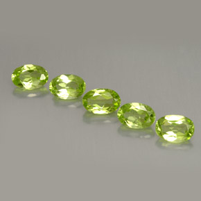 Peridoto naturale verde da  ct, taglio ovale, VS