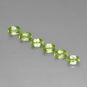Peridoto naturale verde da  ct, taglio ovale, VS