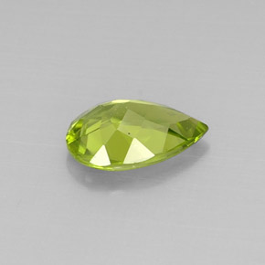 Peridoto naturale verde da 2,85 ct, taglio a pera, VVS-VS