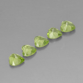 Peridoto naturale verde da  ct, a forma di cuore, VS