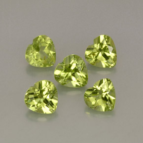 Peridoto naturale verde da  ct, a forma di cuore, VS
