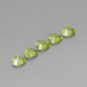Peridoto naturale verde da  ct, a forma di cuore, VS