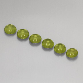 Peridoto naturale verde da  ct, taglio rotondo, trasparente