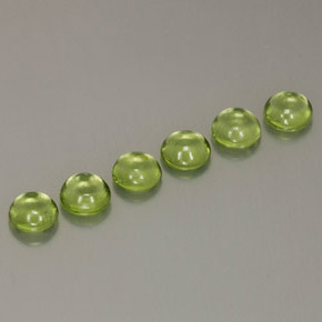 Peridoto naturale verde da  ct, taglio rotondo, trasparente
