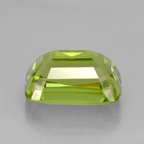 Peridoto naturale verde da 5,74 ct, taglio a cuscino, VVS