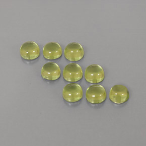 Peridoto naturale verde da  ct, taglio rotondo, trasparente