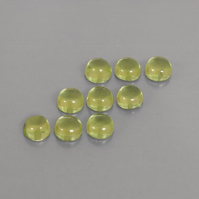 Peridoto naturale verde da  ct, taglio rotondo, trasparente