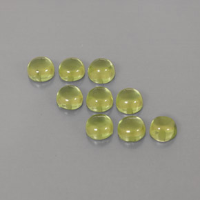 Peridoto naturale verde da  ct, taglio rotondo, trasparente