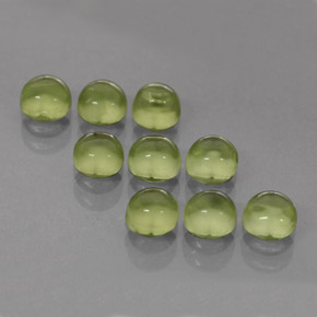 Peridoto naturale verde da  ct, taglio rotondo, trasparente