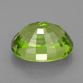 Peridoto naturale verde da 5,82 ct, taglio ovale, VVS