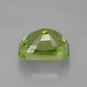 Peridoto naturale verde da 5,30 ct, taglio a cuscino, VVS