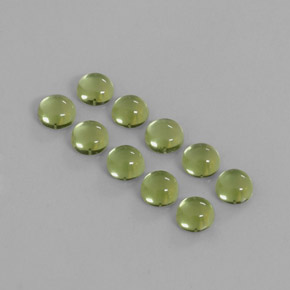 Peridoto naturale verde da  ct, taglio rotondo, trasparente