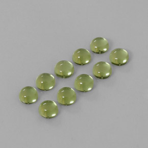 Peridoto naturale verde da  ct, taglio rotondo, trasparente