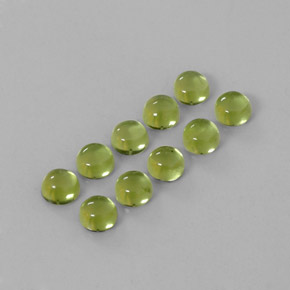 Peridoto naturale verde da  ct, taglio rotondo, trasparente