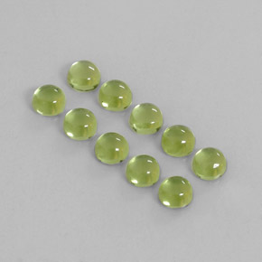 Peridoto naturale verde da  ct, taglio rotondo, trasparente