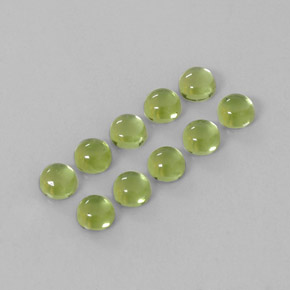 Peridoto naturale verde da  ct, taglio rotondo, trasparente