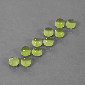 Peridoto naturale verde da  ct, taglio rotondo, trasparente