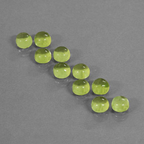 Peridoto naturale verde da  ct, taglio rotondo, trasparente