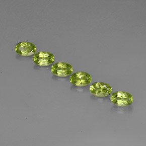 Peridoto naturale verde da  ct, taglio ovale, VVS-VS