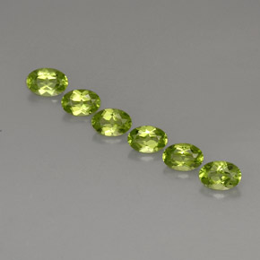 Peridoto naturale verde da  ct, taglio ovale, VVS-VS