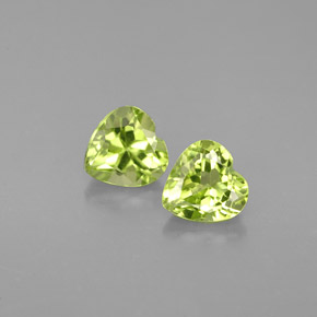 Peridoto naturale verde da  ct, a forma di cuore, VS