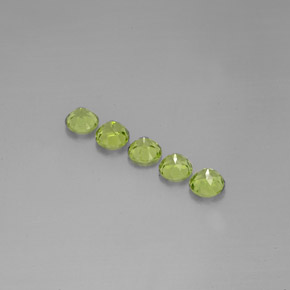 Peridoto naturale verde da  ct, taglio rotondo, VVS-VS
