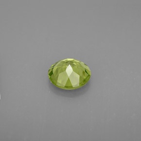 Peridoto naturale verde da 1,21 ct, taglio rotondo, VVS-VS