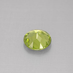 Peridoto naturale verde da 1,19 ct, taglio rotondo, VVS-VS