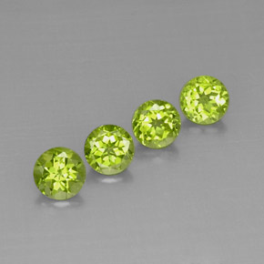 Peridoto naturale verde da  ct, taglio rotondo, VVS-VS
