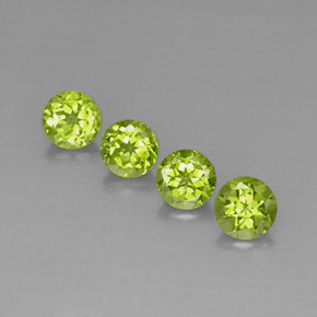 Peridoto naturale verde da  ct, taglio rotondo, VVS-VS