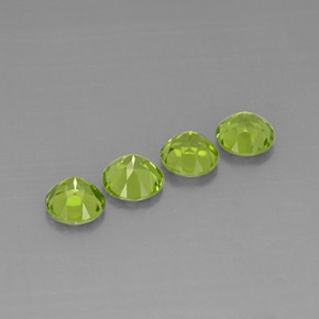 Peridoto naturale verde da  ct, taglio rotondo, VVS-VS