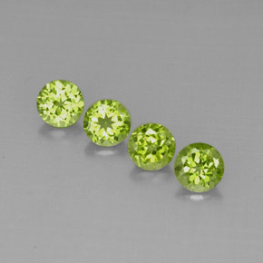Peridoto naturale verde da  ct, taglio rotondo, VVS-VS