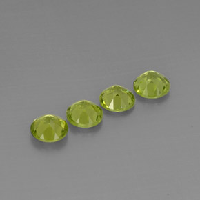 Peridoto naturale verde da  ct, taglio rotondo, VVS-VS