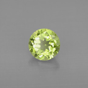 Peridoto naturale verde da 0,92 ct, taglio rotondo, VS
