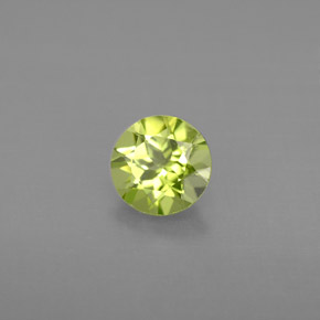 Peridoto naturale verde da 0,84 ct, taglio rotondo, VS
